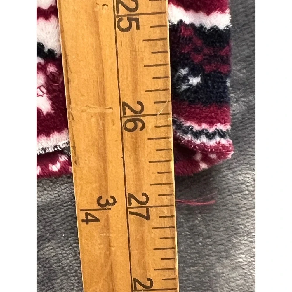 Nautica Womens‎ Small Fair Isle Snowflake Pajama Pants Burgundy Navy Festive